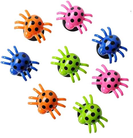 JOINPAYA 20pcs Bouncing Spider Toy Pack Jumping Spider Educational Toys for Boys and Girls Interactive Play Party Random Color
