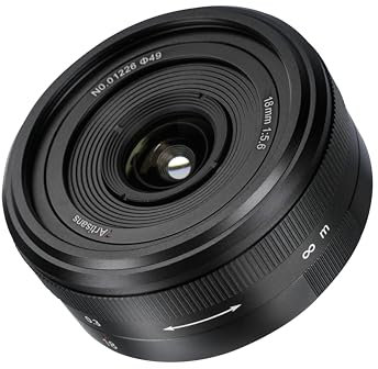 7artisans 18mm F5.6 Full Frame Obiettivo per Nikon Z Mount, Ultra-Wide Angle Pancake Obiettivo Compatibile con Nikon Z Mount Fotocamere Z6 Z7 Z5 Z6 II Z7 II