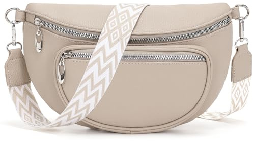 Snmoec bauchtasche damen umhängetasche damen mittelgroß crossbody bag Passende Handytasche schöne bauchtasche handtasche mittelgroß Helles Khaki