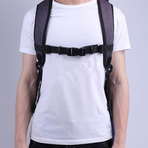 Jotekonoby Verstellbarer Brustgurt für Wanderrucksäcke, Schnalle Clip Schultergurt mit Schnellverschluss, Nylon-Gurtband für Outdoor-Sport und Camping