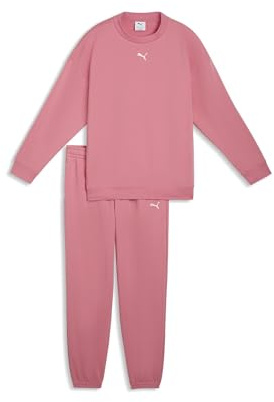 PUMA Mädchen Loungewear Oversized Trainingsanzug 128, Wild Pink
