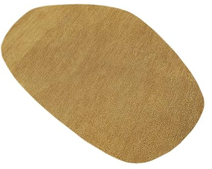Riess Ambiente Design Teppich Organic 180x120cm senfgelb - Baumwollmischung | Fußbodenheizung geeignet, weiche Oberfläche, vielseitig kombinierbar, für Wohnräume