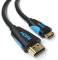JAMEGA - 1m mini HDMI-Kabel, Mini-HDMI (C-Typ) auf HDMI (A-Typ) | 4K Ultra HD 2160p / Full HD 1080p | 3D / ARC/CEC | HDMI Standard 2.0 | Ethernet | TV | PC/Notebook