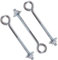 10x M6 Eye Bolts & Nuts & Washers - 100mm Strong Wire/Chain Link Fence Support