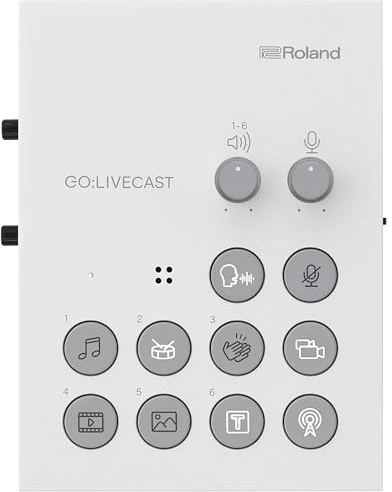 Roland GO:LIVECAST | Livestreaming Studio for Smartphones | Companion App | Intuitive, Hands-On Controls | Easy-To-Use Media Tools | Ideal for Content Creators | Stream via YouTube, Twitch & More