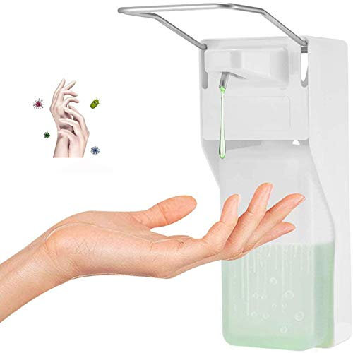 Desinfektionsspender 1000 ML Ellenbogen Seifenspender mit Wandmontur Medizinischer Spray Hand Desinfektionsmittelspender für Home Hotel Krankenhaus Dripping