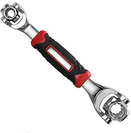48 in 1 Wrench Tiger 360 Degree Tools Socket Works with Spline Bolts Torx，Multi Tool Spanner Tools Rotating Head for Universal Car Repair Outdoor Indoor Home Gift Men Women (Red)