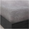 GC GAVENO CAVAILIA Teddy Bear Double Fitted sheet | Fleece Thermal Warm Plain Soft Cuddly Fluffy Fitted Bed Sheets Double | Silver