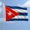 Flagge CUBA 150 x 220 cm aus nautischem Polyester 115 g/m² mit doppeltem Rand, Seil und Mantel. Flamme-Behandlung B1, geeignet sowohl für den Innen- und Außenbereich