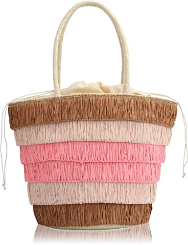 collezione alessandro Schultertasche Teneriffa aus natürlichem Material 42cm x 31cm x 17cm