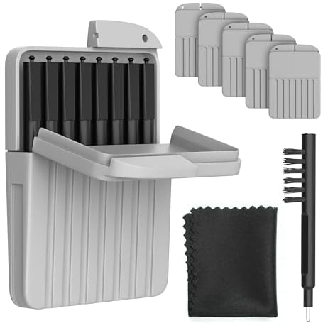 Cerustop Hörgerätefilter/Cerumenfilter - 5er Set (40 Stück) - Extrem starker Schutz inkl. Reinigungsbürste und Reinigungstuch - ggeignet für Widex, Phonak, Resound etc