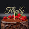 Endlich Cake Topper Verspiegelte Gold Acryl Tortenaufsatz Endlich Boho Cake Topper Nachname Cake Topper Hochzeit Tortendeko