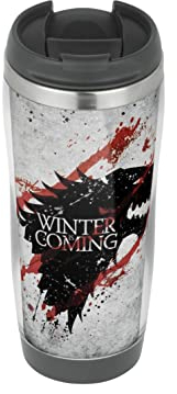 Profiles Game of Thrones GOT Winter is Coming - Reisebecher, Thermo-Isolierbecher für heiße und kalte Getränke (330 ml)