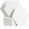Rdutuok 12 Stück Akustik Panel,30x26x1cm Hexagon Akustik Absorber Schallschutzplatten Akustikpaneele Wand für Tonstudio, Büro,Studio und Wanddekoration（Weiß）