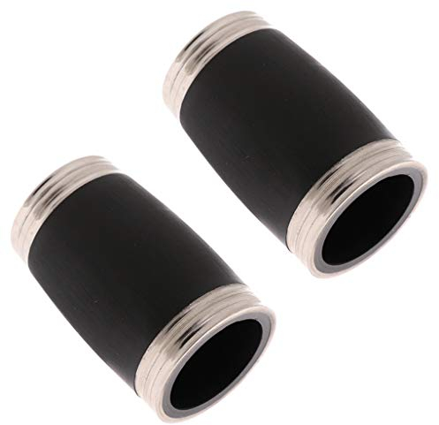 2x Klarinettenfass für B Klarinette Ersatzteile 50mm Schwarz