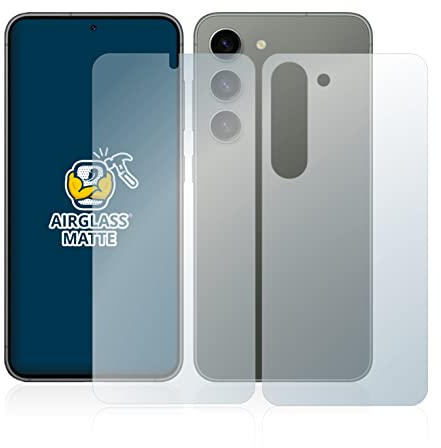 BROTECT Protector Pantalla Mate Cristal para Samsung Galaxy S23 (Frontal+Trasero) Protección Anti-Reflejos