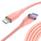 nolhel Cavo USB Type-C Ricarica Rapida 60w, Cavo USB C USB C da 2m Colorato in Silicone Resistente, Cavetto Cellulare Tipo C Compatibile con Macbook e Smartphone (Rosa Salmone, 2 m)