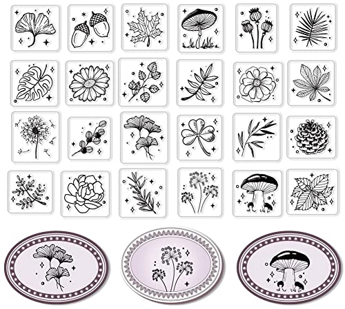 craspire Pflanzen Durchsichtige Stempel Für Die Kartenherstellung, Dekoration, Scrapbooking, Pilz-Stempel Aus Silikonkautschuk Für Grußkarten, Fotoalbum, Tagebuch, Dekoration, DIY-Handwerk