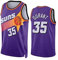 Basketball Jersey Shirt für Erwachsene Basketball Jersey,Basketball ärmelloser Anzug,Basketball Sportbekleidung,T-Shirt Weste für Jugend Sweatshirt,# 35 Purple,L