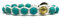 Samsara Tibetisches Buddhistisches Kailash Armband in Himmelblauem Türkis - Spirituelles Armband für Geist und Körper - Gewachster weißer Baumwollfaden (HIMMELBLAUES TÜRKIS)