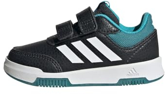 Adidas Unisex Baby Tensaur Hook and Loop Shoes, Carbon/Cloud White/Arctic Fusion, 20 EU