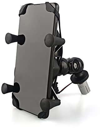 HYRAM Telefon Halter In Gabel Vorbau Halterung Motorrad Navigation Halterung Fit for Suzuki GSXR GSX-R 600 750 1000 Kawasaki Ninja 400 250 Lenkerhalterungen