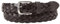 Levi's Herren Leather Braid Belt, Dark Brown, 80