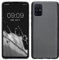 kwmobile Case kompatibel mit Samsung Galaxy A71 Hülle - Schutzhülle aus Silikon metallisch schimmernd - Handyhülle Metallic Grau