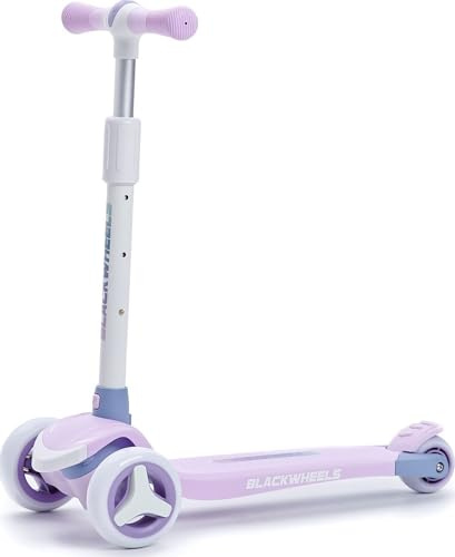 BLACKWHEELS Blink Dreirädriger Kinderroller – Klappbar, LED-Leuchträder, Stabil und Komfortabel, Höhenverstellbar, Balance-Lenkung, Geschenkidee, Leicht, ABEC-5