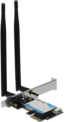 Inter-Tech Wi-Fi 6 PCIe Adapter EP-134 Antenne,Bluetooth 5.2