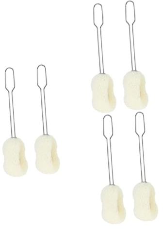 Didiseaon 6pcs Long Handle Bottle Cleaning Brush for Bottle Cup Sponge Brush Cleaner for Feeding and Cleaning Routine