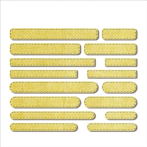 XMZZMX Kombinationsschilder, lange Etiketten, Metall-Stanzformen für Kartenherstellung, Papierpräge-Stanzschablonen, Aufbewahrungstaschen, Zubehör, Fotorahmen, Album, DIY, Scrapbooking,