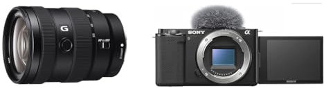 Sony SEL-1655G Obiettivo con Zoom 16-55 mm F2.8, Serie G, Mirrorless APS-C, Attacco E, SEL1655G & Alpha ZV-E10 | Vlog Camera con obiettivo intercambiabile mirrorless APS-C