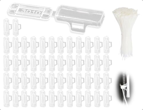 AOYEGIC 50 pezzi etichette per cavi, etichettatura impermeabile marcatore etichettatura cavi con fascette, per smistamento