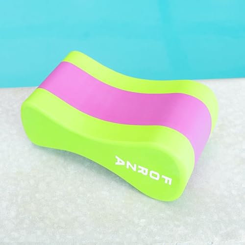 FORZA Pull Buoy de Natation | Mousse EVA Durable et Légère pour l’Entraînement du Haut du Corps | Accessoire Idéal pour Débutants | 2 Couleurs (Vert/Rose, Pack de 1)