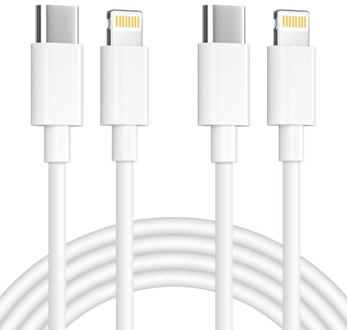 USB C Lightning Kabel 2M 2Pack [MFi zertifiziert], iPhone Ladekabel USB C iPhone Kabel USBC Lightning Kabel Schnellladekabel Lightning für i-Phone 14/13 Pro Max/13/12 Pro Max/12/11/XS/X/8/SE/iPad