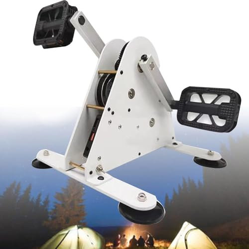 Generadores Emergencia Exteriores Generador De Pedales, Generador De Energía For Pies De Bicicleta, Generador De Energía De Pedal De Emergencia Manual De 50 W/100 W, Salida USB Dual DC 1-35 V, Fuente