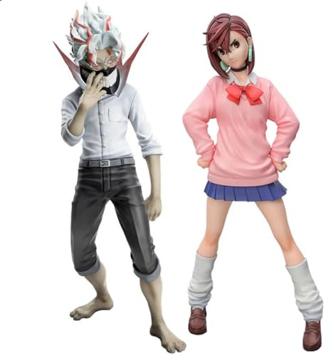 DEXSHUN 2pcs Anime Figuren Ayase Momo/Okarun Figur Anime Figur Modell Cartoon Statue PVC Modell Dekoration Sammlerstück Geschenk