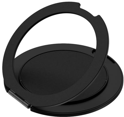 Handy Ring Halterung, 360 Grad Drehung 4 mm Ultradünner Ring Ständer, Handy Halterung Finger für Smartphone, Universal Selbstklebende Kunststoffring mit 3M Kleber für iPhone Samsung