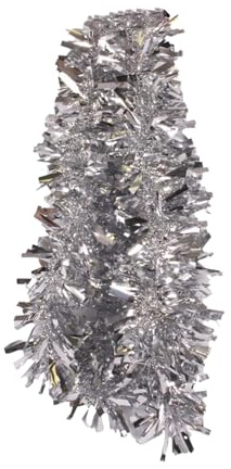 Parev 2m Christmas Chunky Tinsel - Silver
