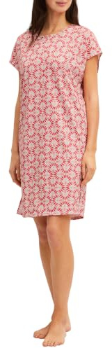 CALIDA Cotton Special Kurzarm-Nachthemd Damen | 100% Baumwolle, atmungsaktiv, hautfreundlich, pflegeleicht, Länge 95cm