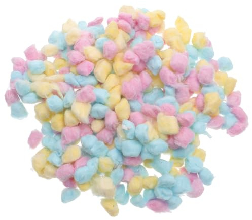 GALPADA 500g Bunte Wattebällchen aus Weicher Baumwolle für Babys und Neugeborene zur Sanften Gesichtsreinigung und Basteln in Verschiedenen Farben