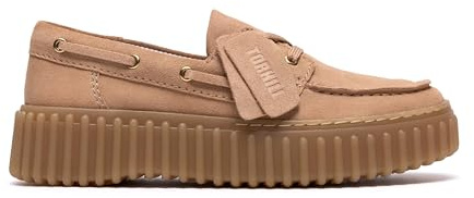 Clarks - Schnürschuhe Torhill Boat - mit Contour Cushion-Fußbett - Beige