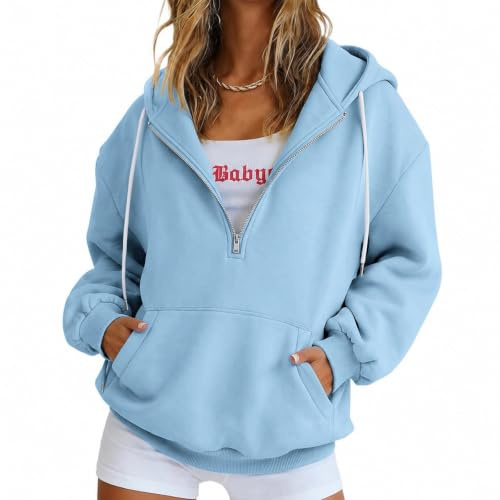 women's jumpers - winter jumper plus size clothing casual jackets autumn clothes going out tops office wear smart casual outfits loungewear sets activewear tracksuit full set fleece top Sky Blue