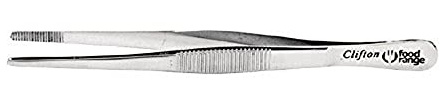 Unbekannt CC163 Micro Pinzette, Edelstahl, runde Spitze, 160 mm
