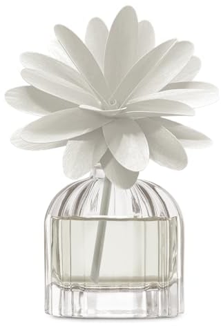 MUHA' | Raumduft Flower Diffuser, Iris Puderblüte, Raumduft mit Blume aus Birkenholz, Format 60 ml