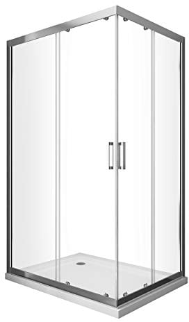 Box Doccia Rettangolare Angolare Scorrevole Vetro 6 mm Easy-Clean H.190 (70X90)