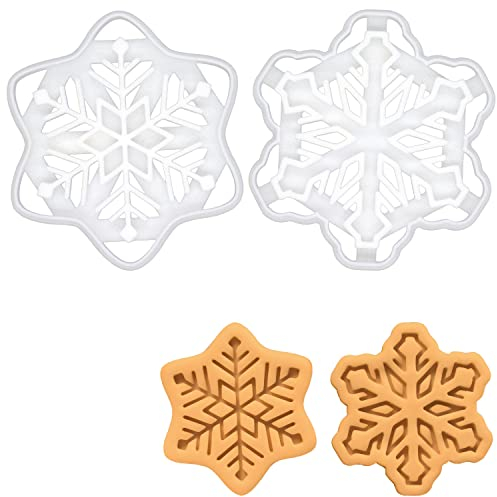 2er Set Schneeflocke Ausstechformen (Stil 1 und 2), 2 Teile, Bakerlogy