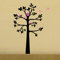 Sticker Mural Arbre Noir Sticker Mural En Pvc De Décoration De Chambre D'Enfants Amovible