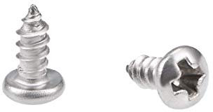 2,2 x 5 mm Viti autofilettanti Viti a Testa cilindrica Phillips 316 Di Fissaggio In Acciaio Inox Bulloni 50 Pz